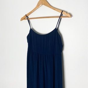 BCBG Generation navy blue wide leg jumpsuit XXS